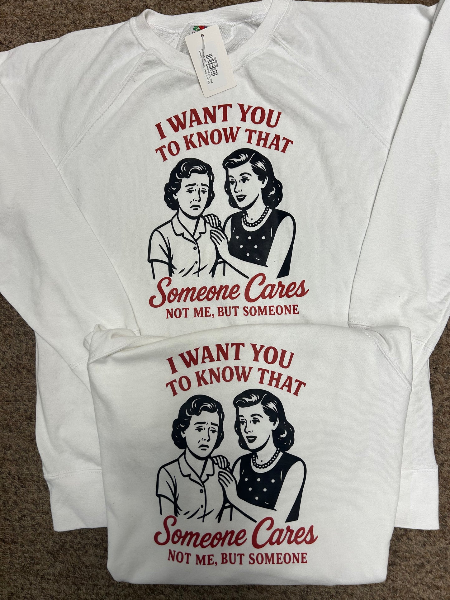 Someone Cares Crewneck Sweater