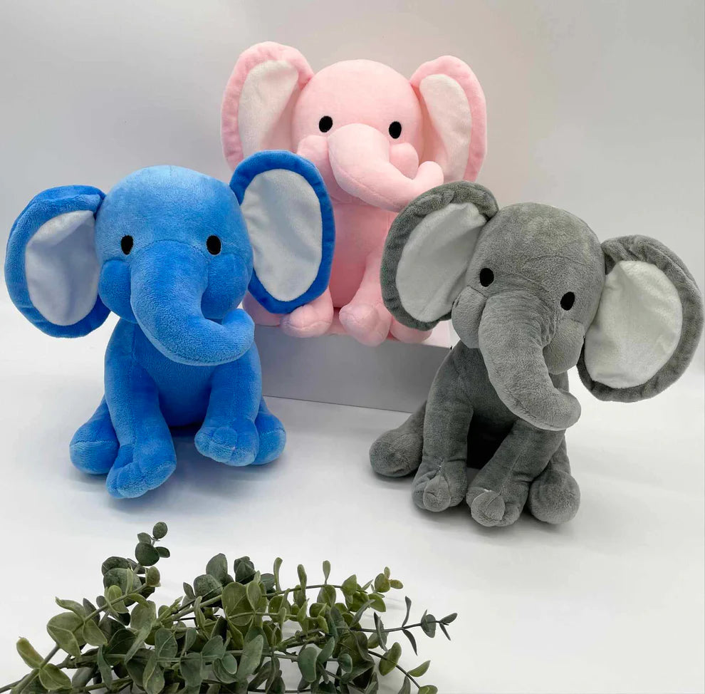 Personalized Stuffed Elephant