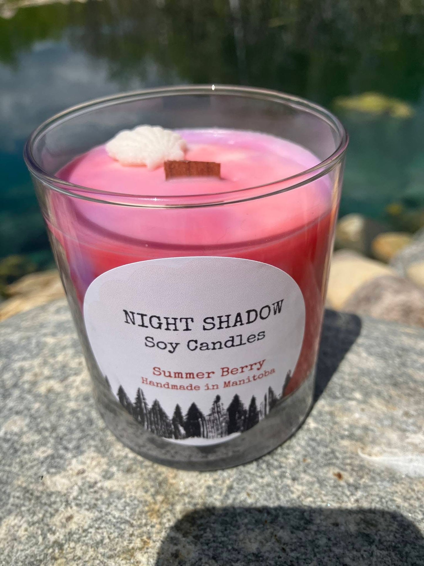 Night Shadow Soy Wax with Wax Embellishments