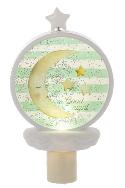 Moon Shimmer LED Night Light - Good Night