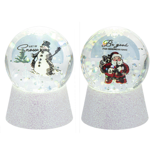 Snow globe Santa/Snowman
