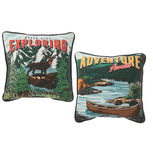 Embroidered Outdoor Throw Pillows