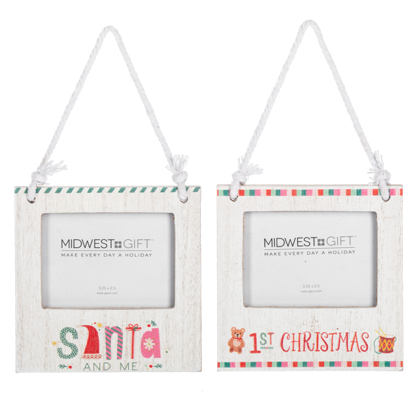 Holiday Message Frame Ornaments
