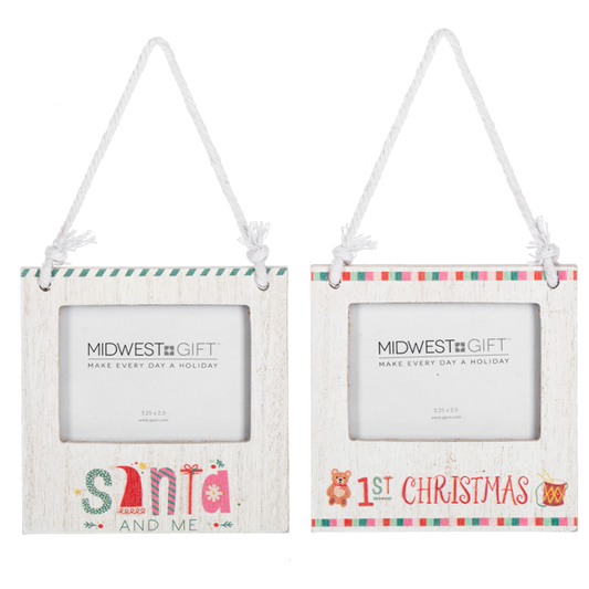 Holiday Message Frame Ornaments
