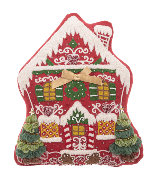 Santa Workshop Pillow
