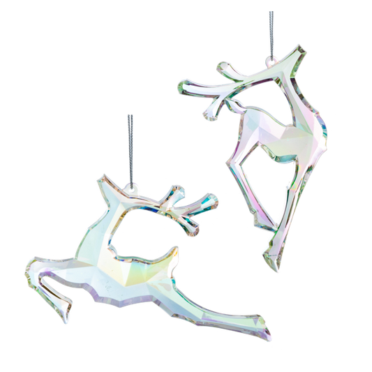 Iridescent Deer Ornaments