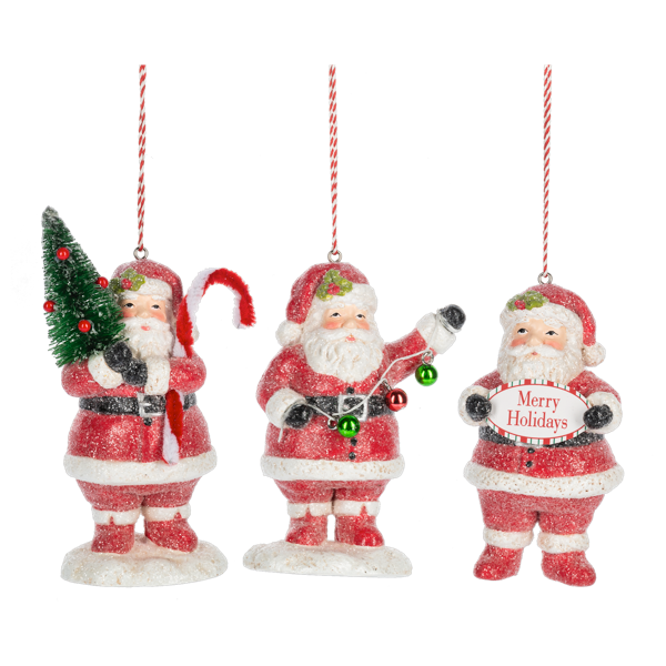 Santa Ornaments
