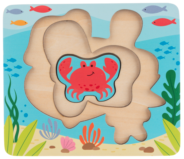 Wooden Sea Life Layered Puzzle