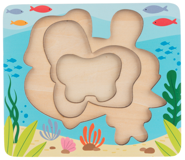 Wooden Sea Life Layered Puzzle