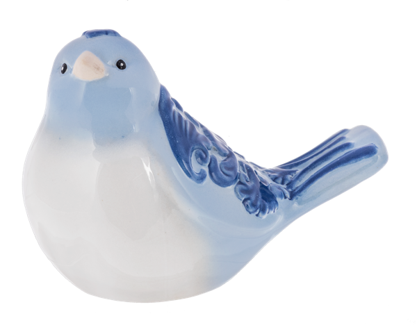 Light Blue Scroll Wing Bird