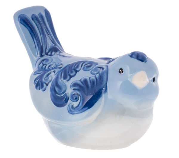 Light Blue Scroll Wing Bird