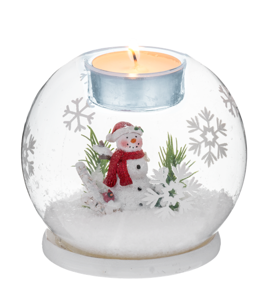 Montages Tealight Holder - Snowman