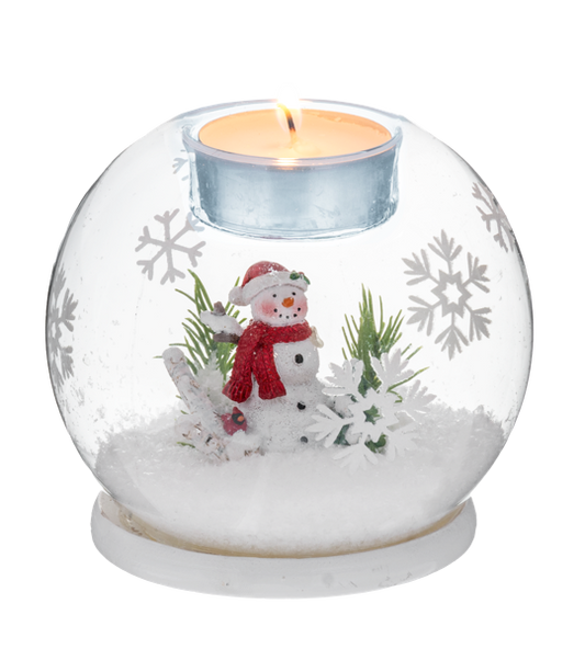 Montages Tealight Holder - Snowman