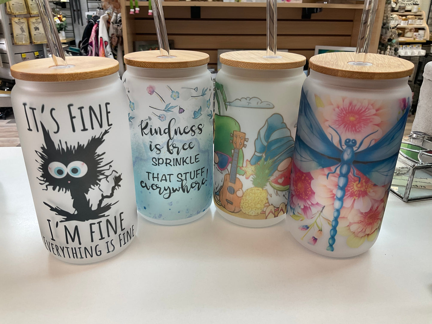 Frosted Glass Tumblers