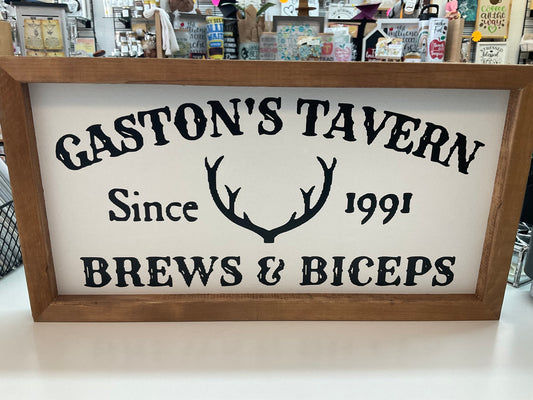 Gaston’s Tavern - Novelty Sign