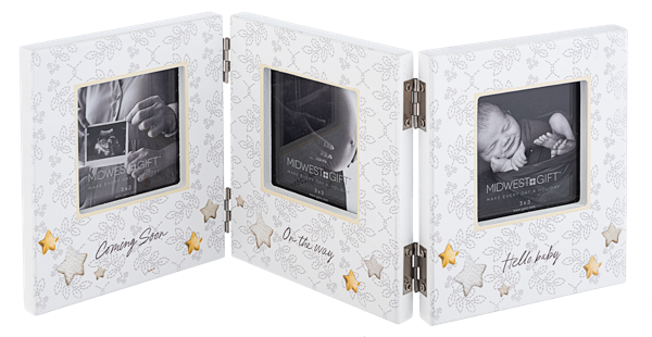 Baby Stage 3x3 Frame - Coming Soon, On The Way, & Hello Baby