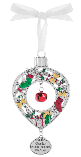 Grandpa, Wishing You Peace, Love & Joy Ornament