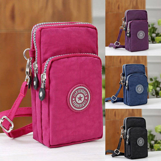 Cross-body Mobile Phone Shoulder Bag Pouch Case Belt Handbag Purse Wallet