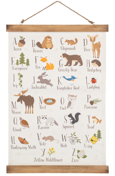 Woodland ABC Wall hanging