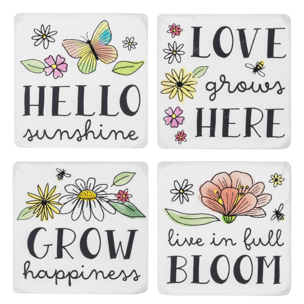 Wildflower Coaster Set