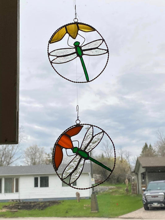 Dragonfly With A Twist Suncatcher