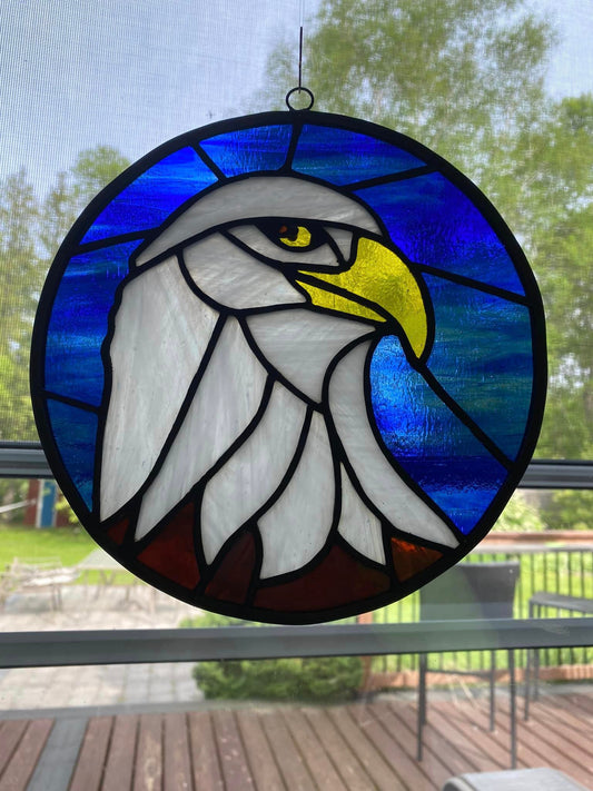 Eagle In The Round Suncatcher