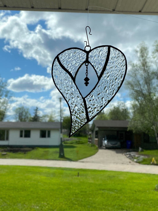 Heart With A Jewel Suncatcher