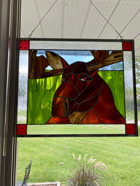 Moose Stainglass