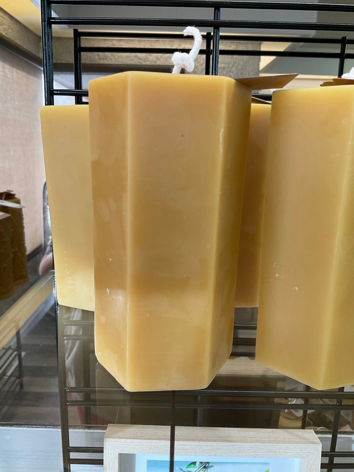 Hex Pillar Candle Large