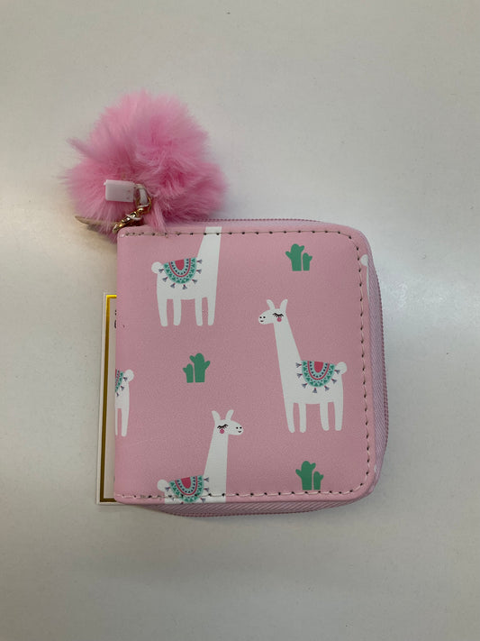 Kids Pink Llama Wallet