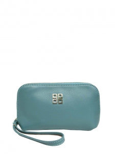 Blue Wristlet Wallet Purse