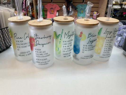 Frosted Glass Cocktail Tumblers