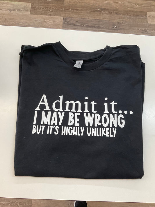Admit it….I may be wrong