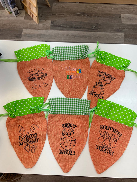 Easter Carrot Bags