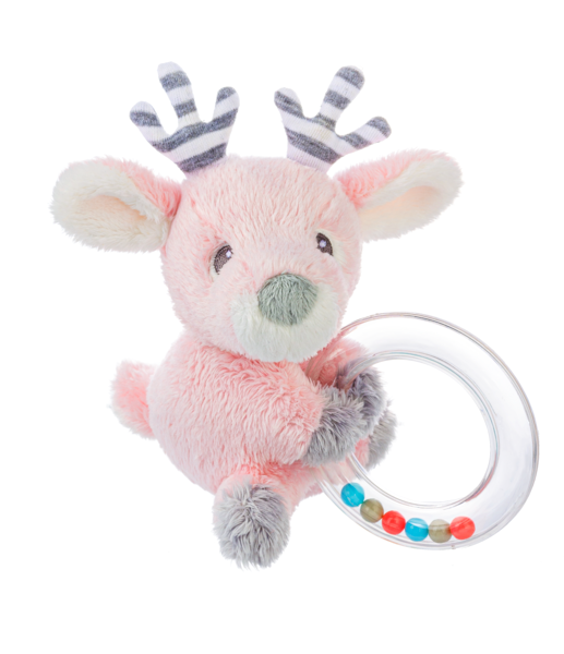 Jingles Reindeer Ring Rattles