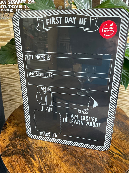 Chalk Board School Sign