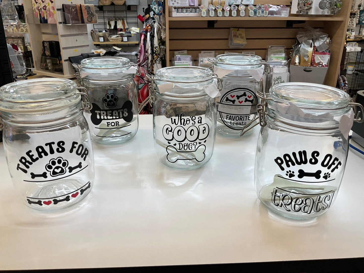 Dog Treat Jars - personalized