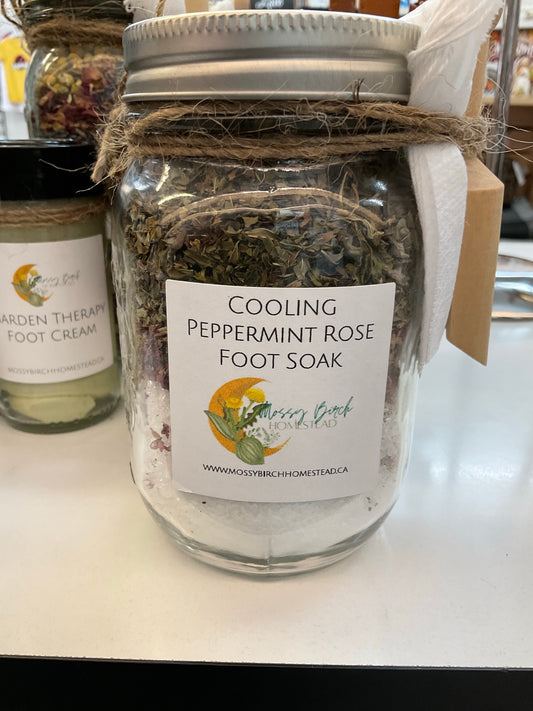 Cooling Peppermint Rose Foot Soak