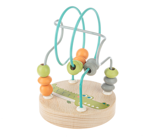 Alligator Wood Bead Maze