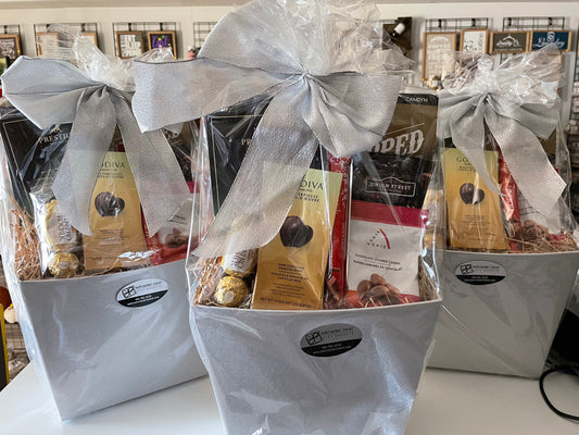 Chocolate & Popcorn Gift Basket