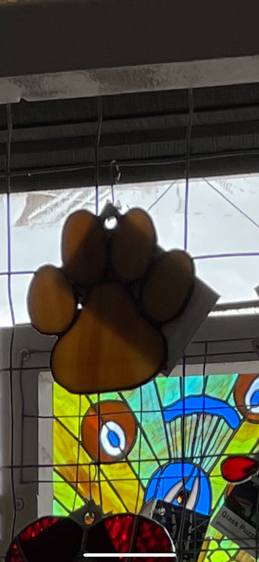 Dog Paws Suncatcher
