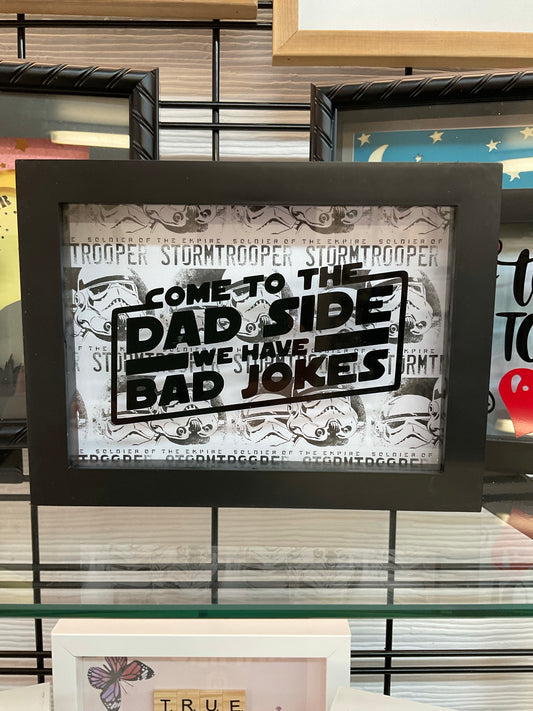 Come to the Dad Side Shadow Box