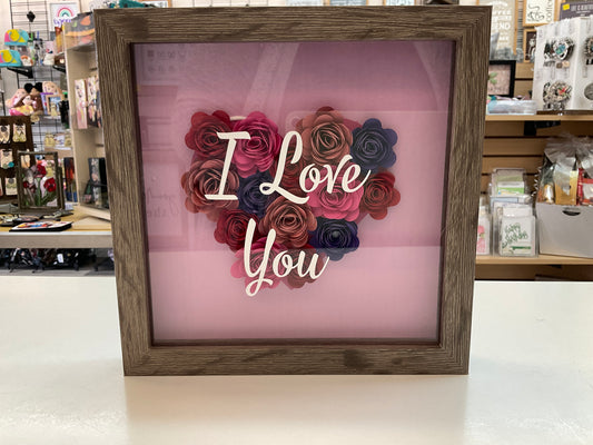 “I Love You” Shadow Box