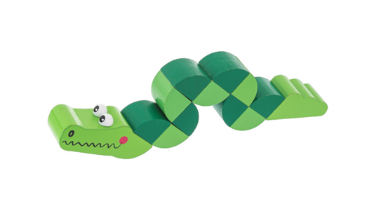 Wooden Twisty Alligator