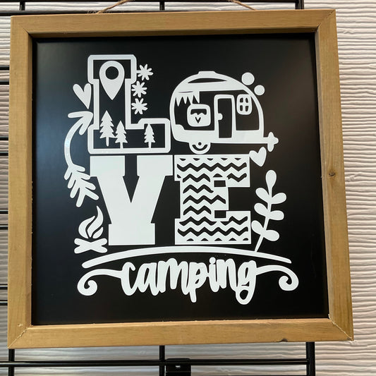 LOVE Camping Sign