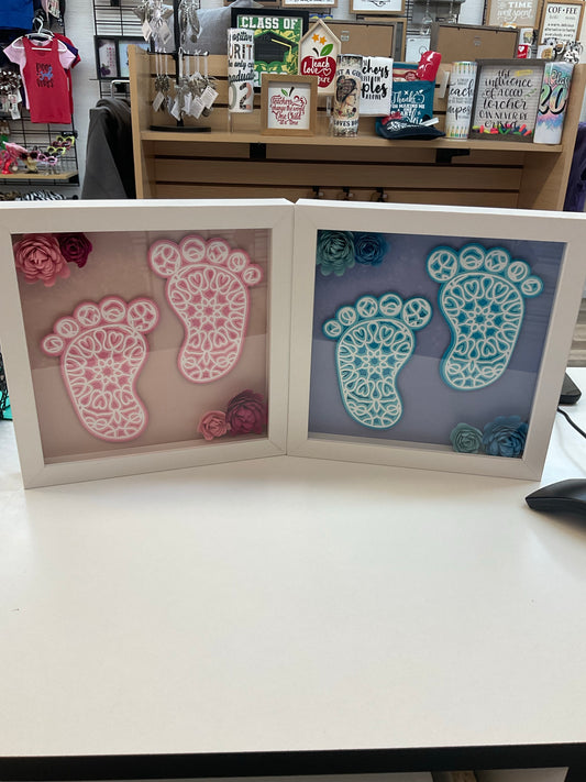 Baby Feet Shadow Box