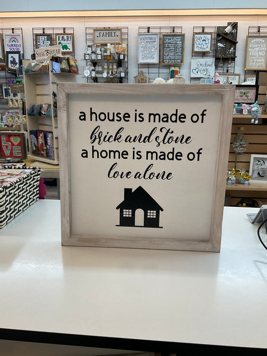A house is made of