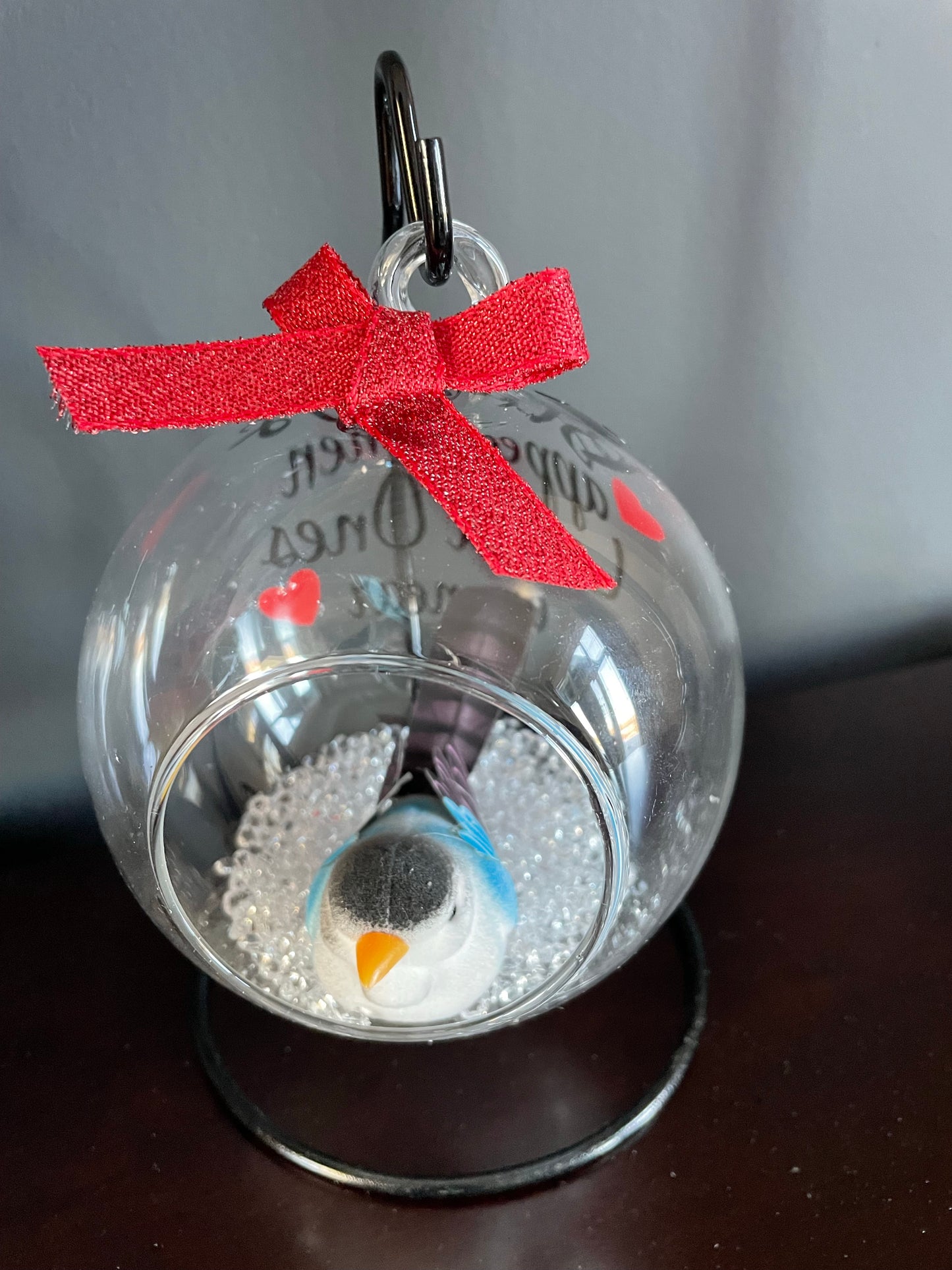 Robins Appear Glass Ornament