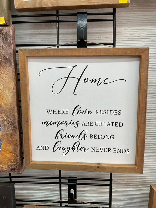 Home….Where Love Resides
