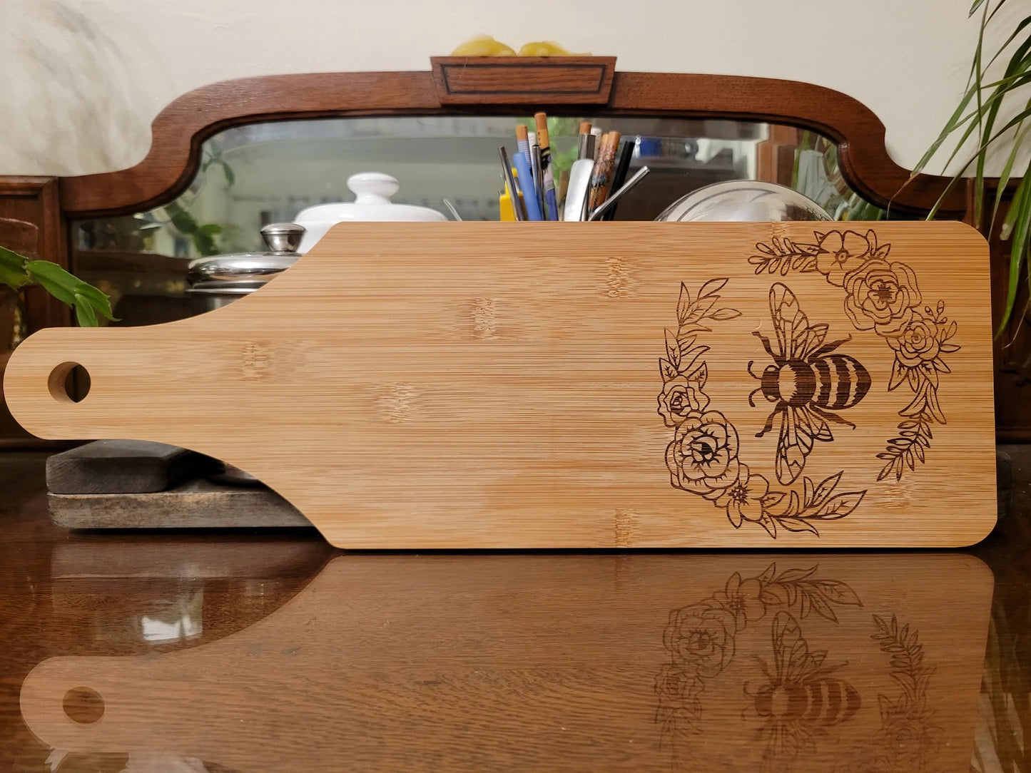 Floral Bee Charcuterie Board